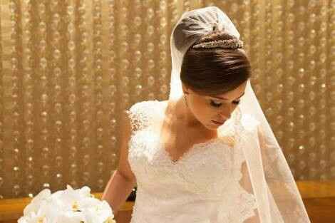 Véu por cima do penteado 👰🔝💕 - 4