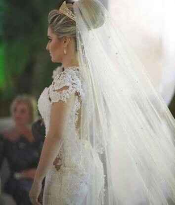 Véu por cima do penteado 👰🔝💕 - 12