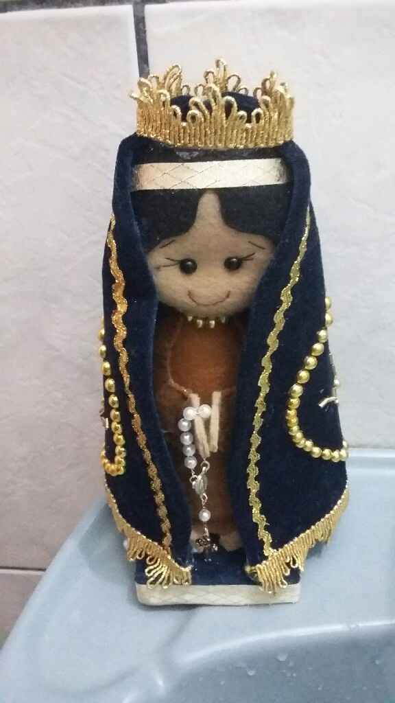 Minha Nossa Senhora Aparecida em feltro da cerimônia 💕🙏 - 1