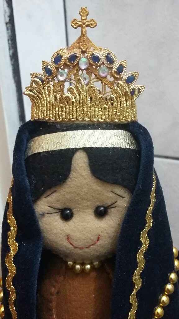 Minha Nossa Senhora Aparecida em feltro da cerimônia 💕🙏 - 7