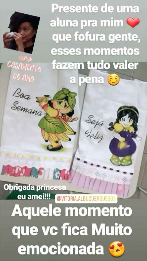 o ano do casamento chega e junto vem os presentes 😍 - 1