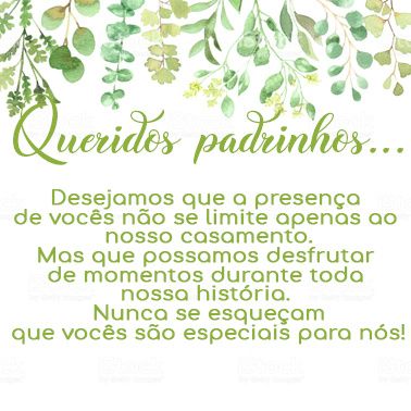 Convite padrinhos
