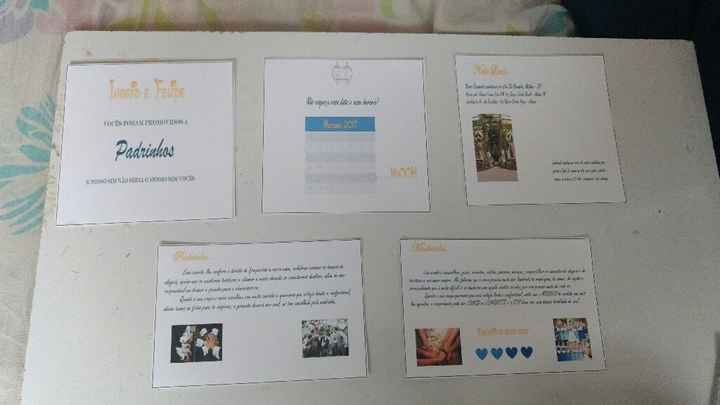 Convites dos padrinhos diy #vemver ? - 2