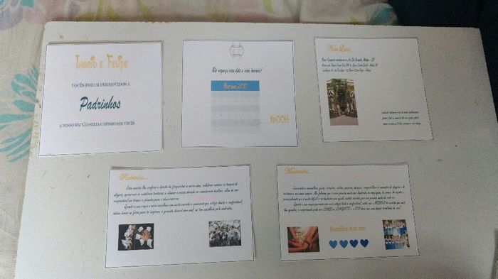 Convites dos padrinhos diy #vemver ? - 2