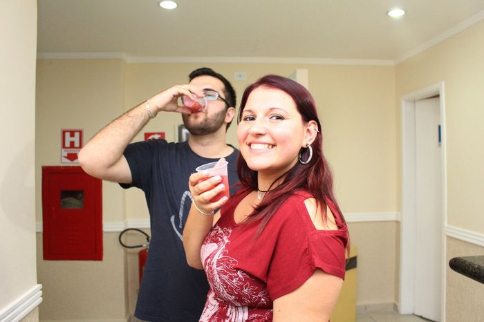 única foto que conseguimos tirar juntos rs