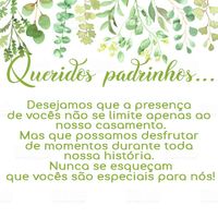 Convite padrinhos