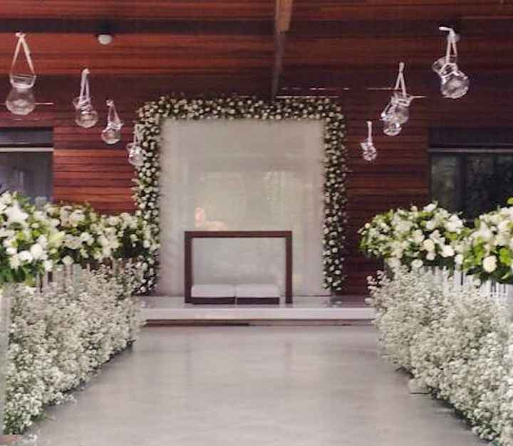 Altar com flores