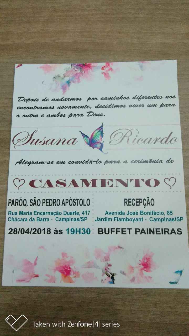 Ficou de mais esse convite