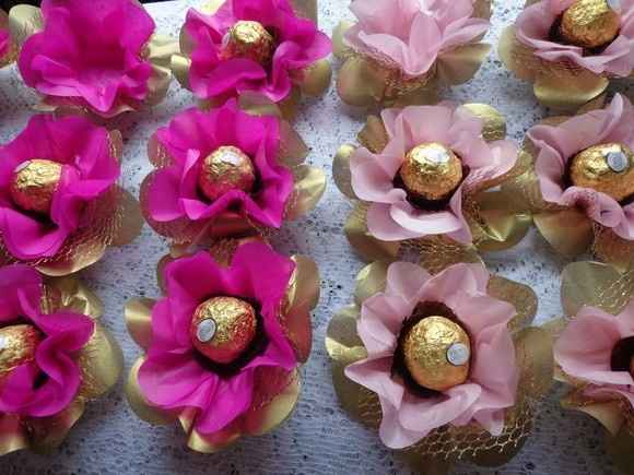pink com dourado