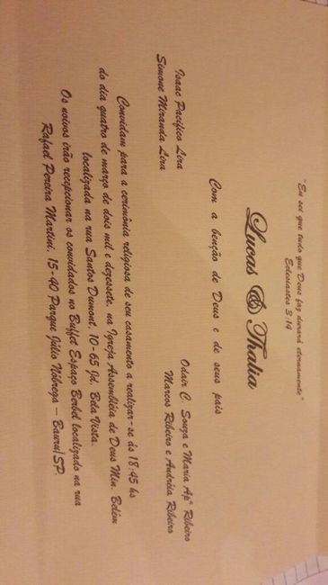 Convite de casamento - 2