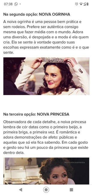 RESULTADO: Você é noiva do tipo clássica, sexy ou ogrinha? - 1