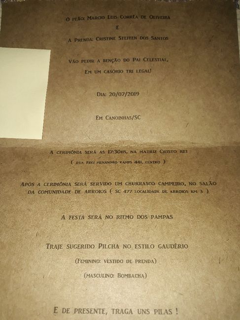 Convite de casamento - 2