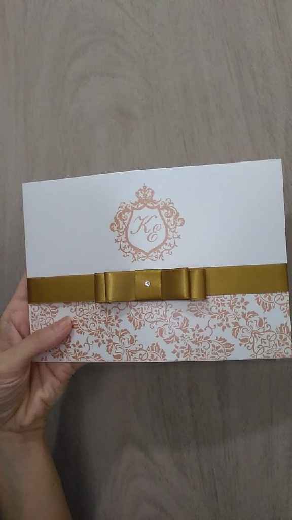 Meus convites ficaram prontos. - 1