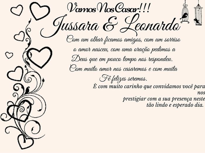Nossa arte do convite - 2