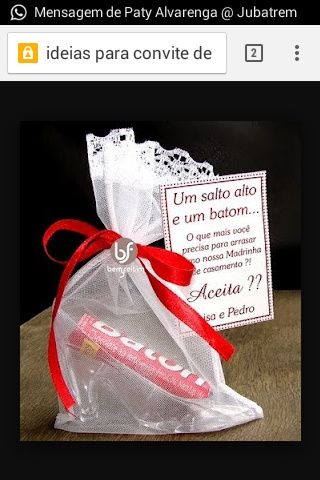 Convite de padrinhos - 1