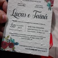 Convite de papel semente . - 1