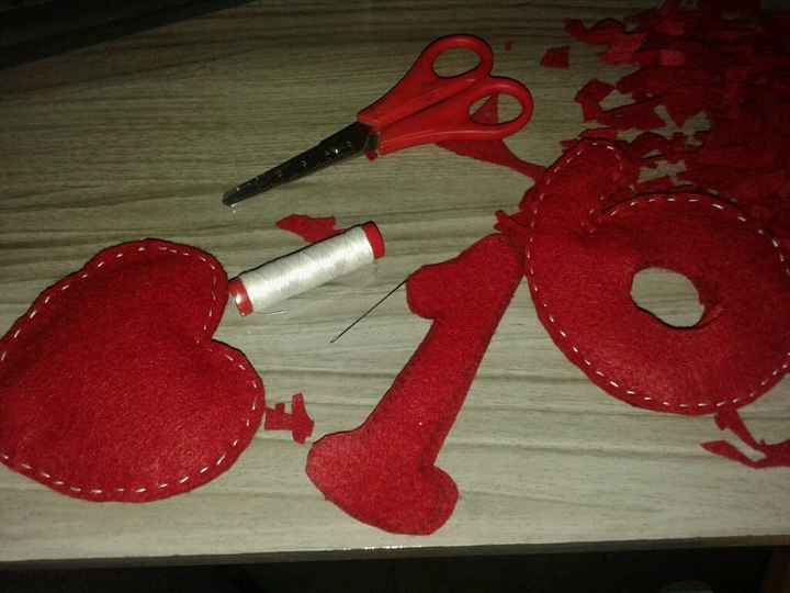 Data em feltro para meu pré-wedding - 2