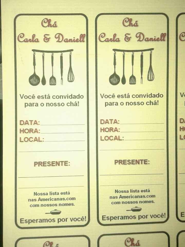 Diy o convite do chá - 1