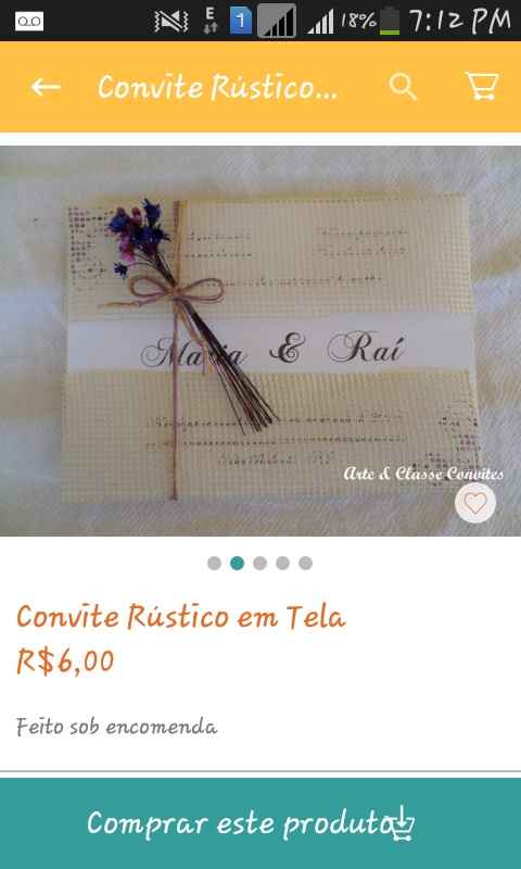 Convite de casamento - 1