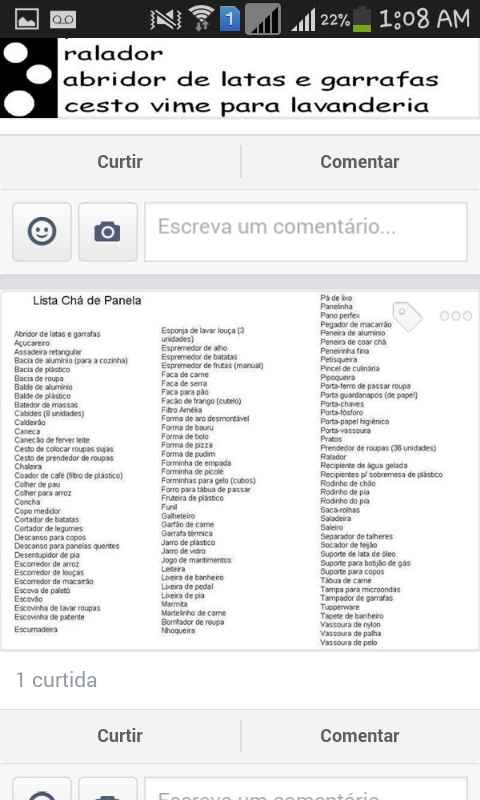 Lista do chá - 1