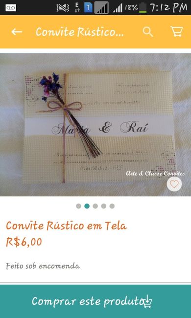 Convite de casamento - 1