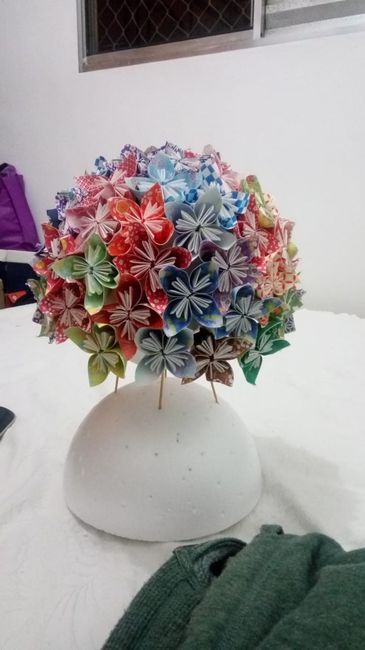 Buquê de Origami (quase pronto)