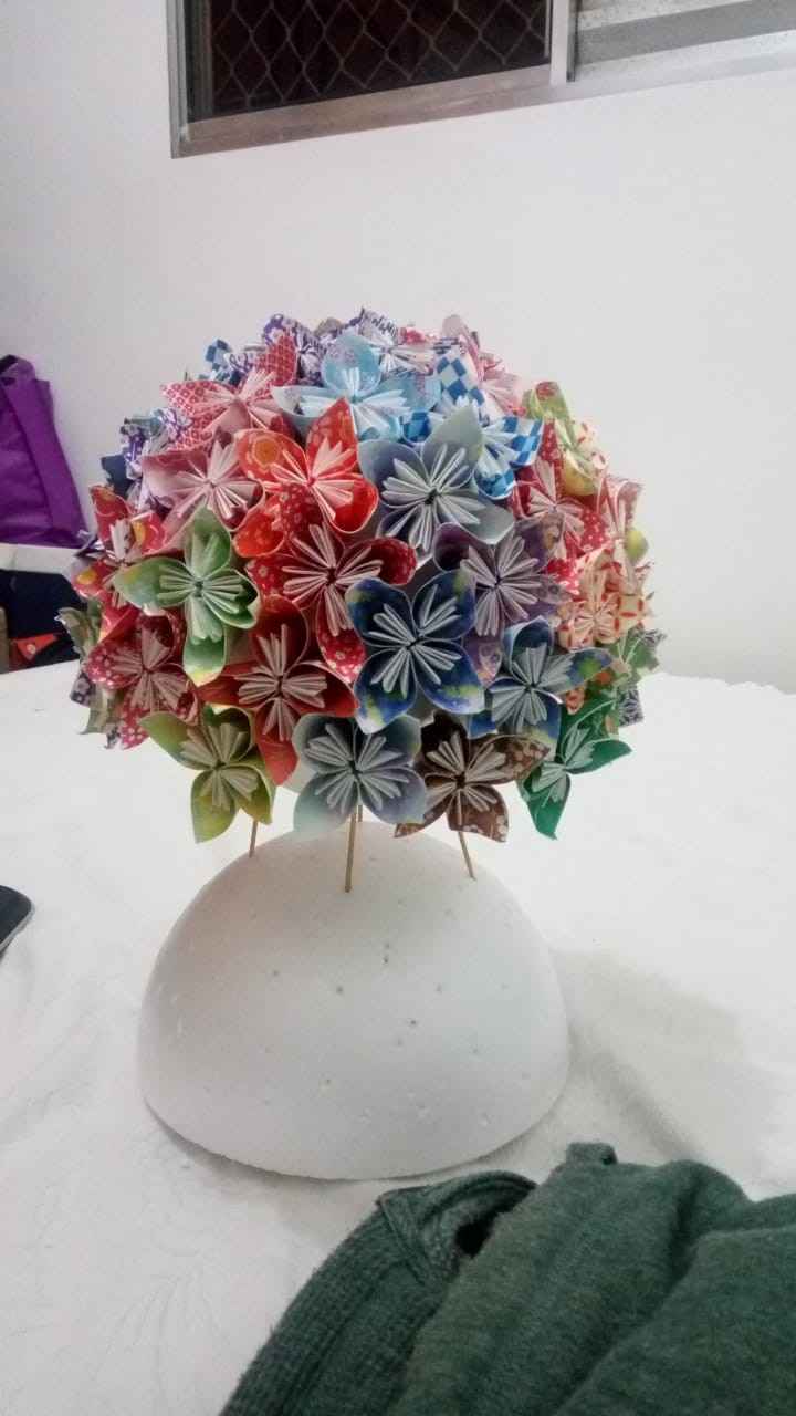 Buquê de Origami (quase pronto)