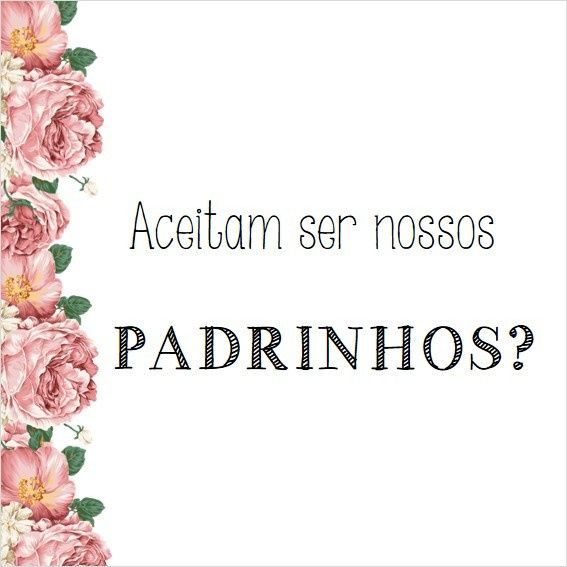 Fiz a arte do convite de padrinhos! 2