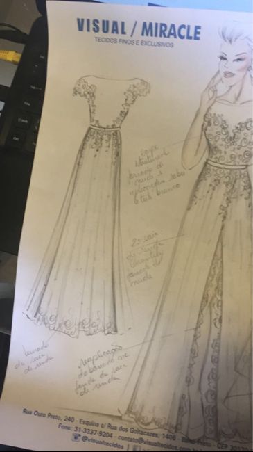 Vestido de noiva em andamento! - 2