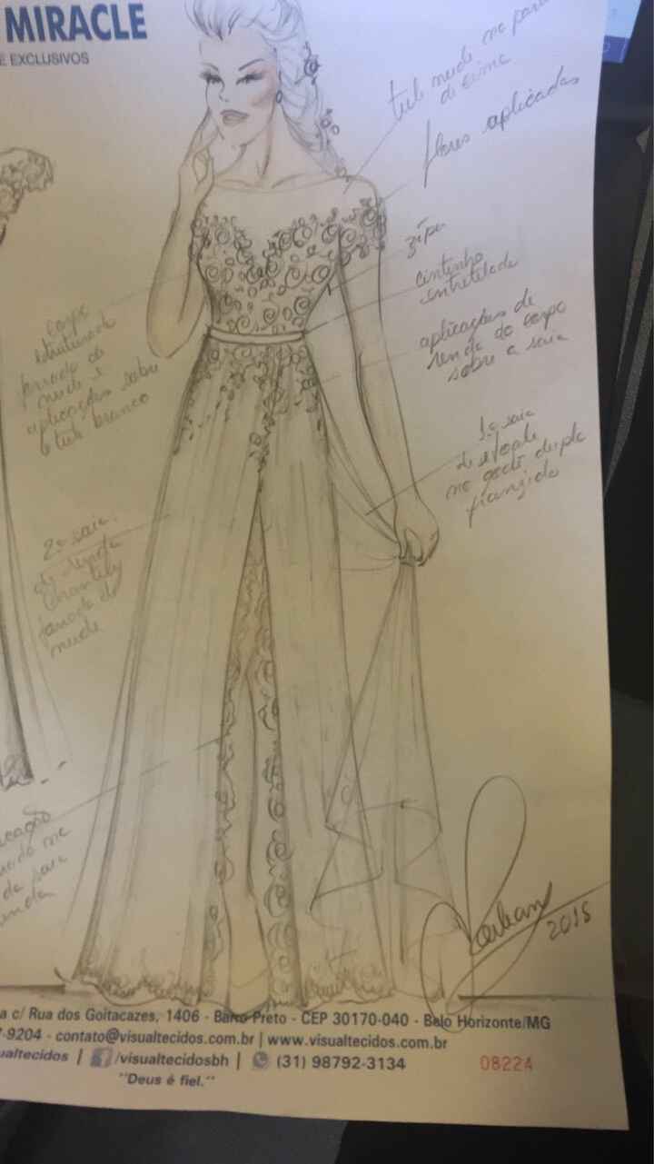 Vestido de noiva em andamento! - 1
