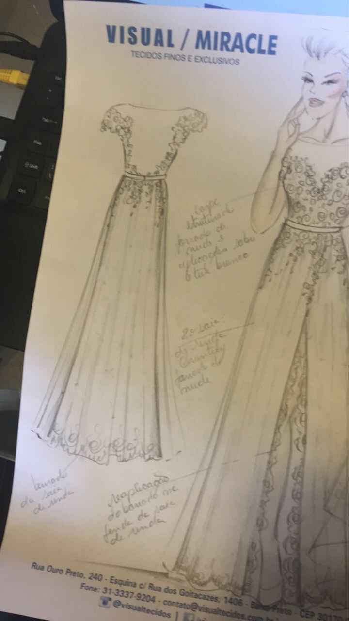 Vestido de noiva em andamento! - 2