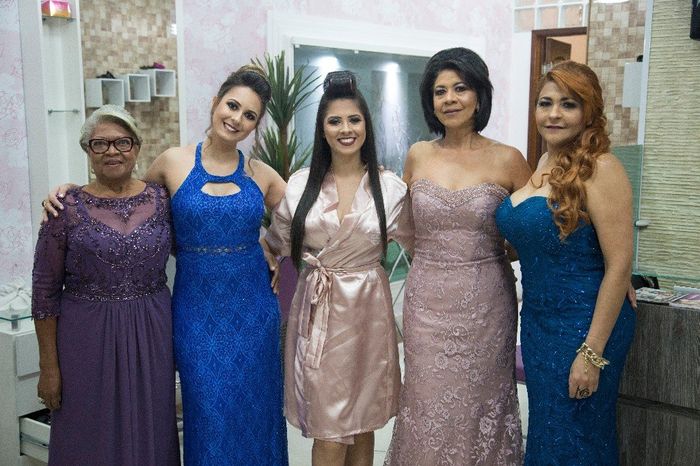 Vovó, prima (e madrinha rs), eu, mami poderosa, e tia! Todas maravilhosas!