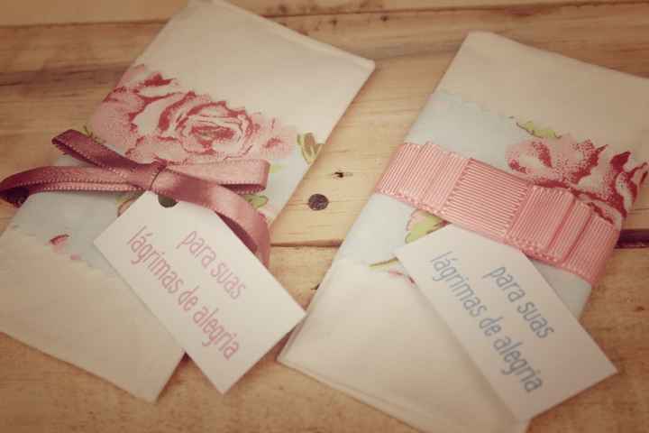 Lágrimas de Alegria com papel vegetal