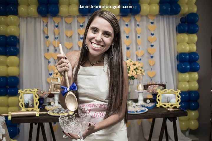 Meus momentos no chá de panela...
