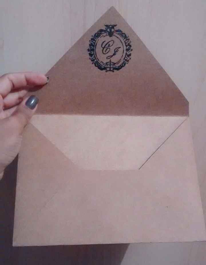 Envelope mais de perto.
