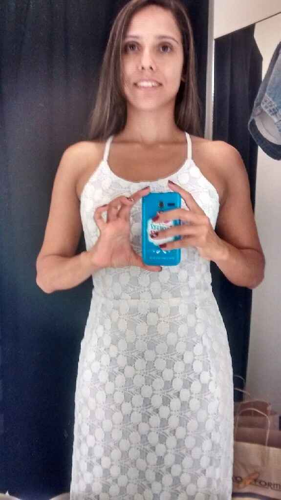 Meu vestido branco para o pré-wedding... #vemver - 1