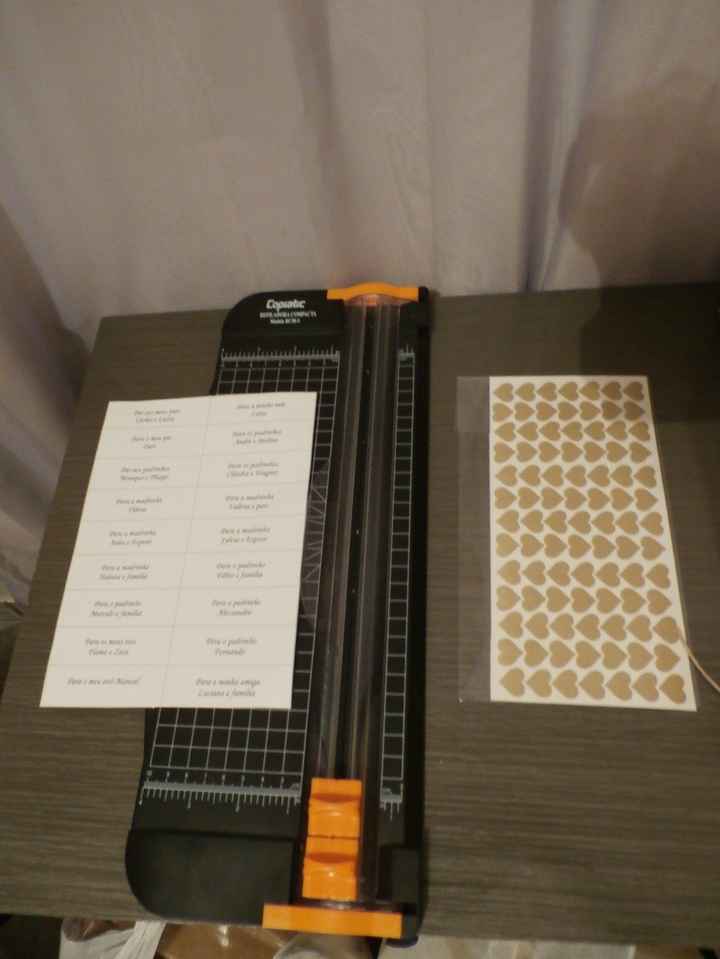 3ªEtapa de montagem do meu convite de casamento.