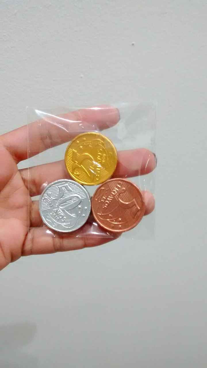 Moedas de chocolate!