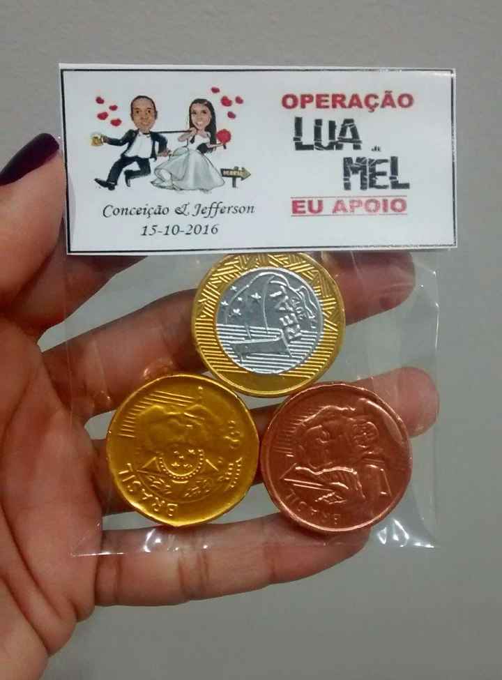 Moedas de chocolate!