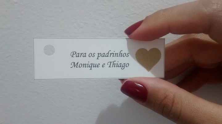Tags para o meu convite de casamento.