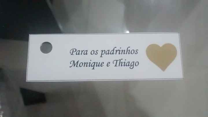 Tags para o meu convite de casamento.