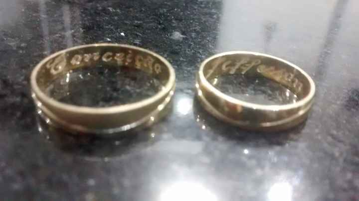 As alianças estão prontas.