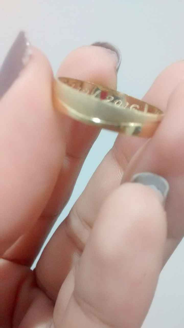 As alianças estão prontas.