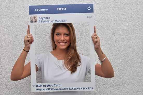 Exemplo placa de fotos Instagram.