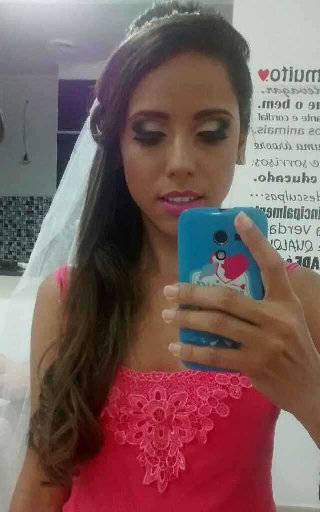 Prévia do meu penteado e maquiagem... #vemver! - 1