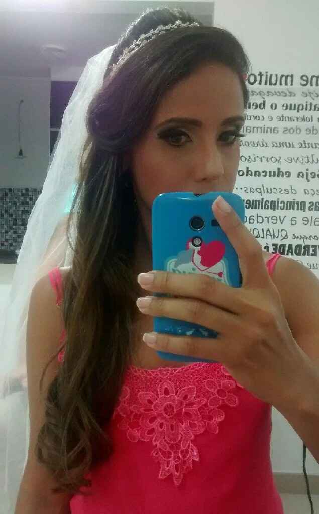 Prévia do meu penteado e maquiagem... #vemver! - 2