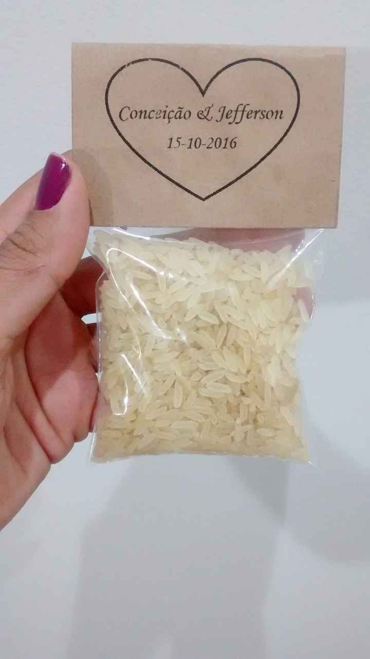 Chuva de arroz!
