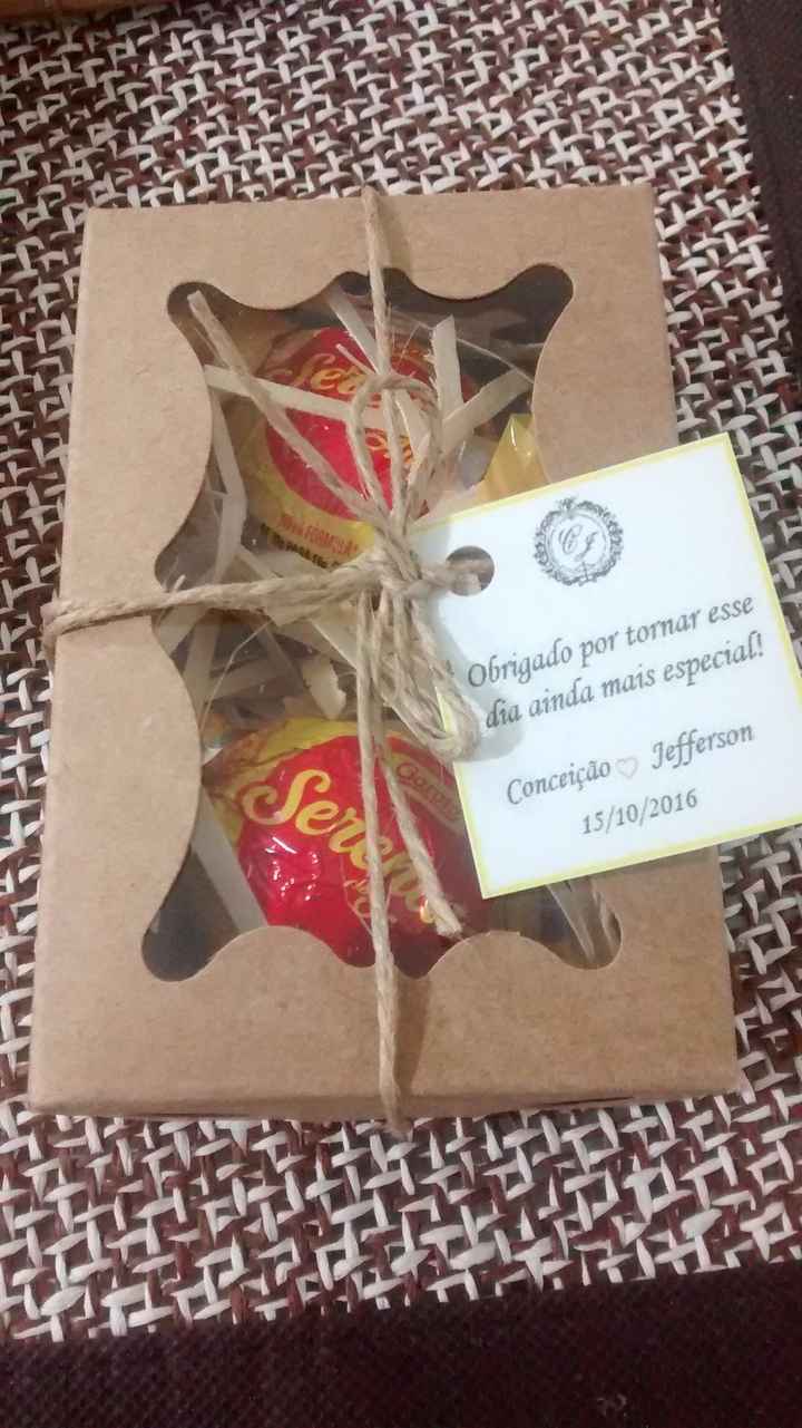Mimo para os fornecedores.