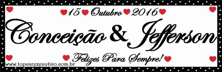 Placa carro dos noivos.