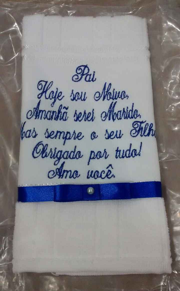 Toalhinha Pai do Noivo.